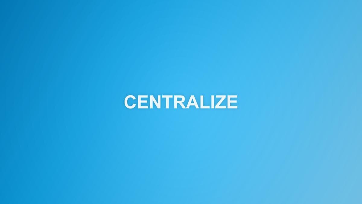 Centralize User Events